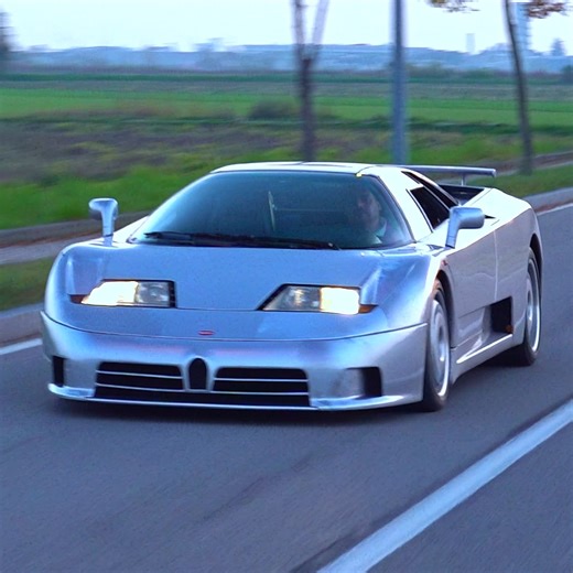 The unique engine sound of the quad-turbo V12 powered 1994 Bugatti EB110 GT🔥 | NM2255
