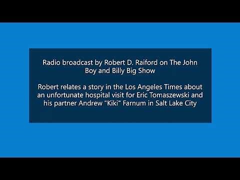 Radio broadcast by Robert D. Raiford on The John Boy and Billy Big Show - Armageddon!