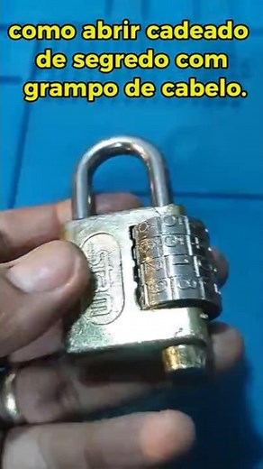 😳HOW TO OPEN A PADLOCK WITHOUT A KEY 🔑