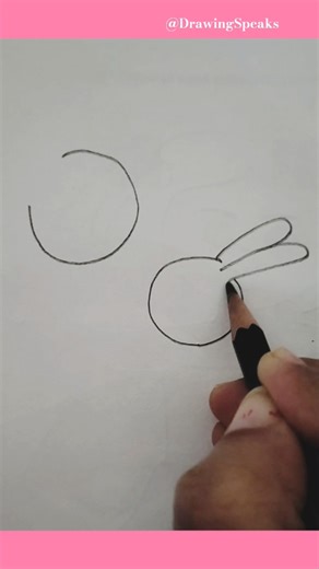 Cute Rabbits drawing ❤️#drawing #art #cute #easy #sketch #howto #simple #rabbit #bunny #shorts
