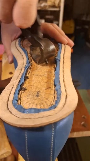 Don't forget to do this! #handcraftedshoes #handwelted