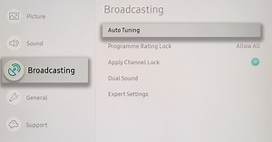 Auto Tuning In Samsung Tv