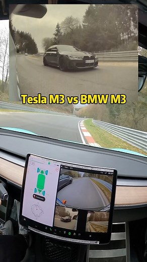 Chéng | Fully modified Tesla Model 3 Performance vs BMW M3 Competition on Nürburgring racetrack! | Instagram