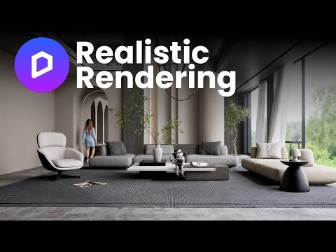 Living Room Render | SketchUp + D5 (For Beginners)