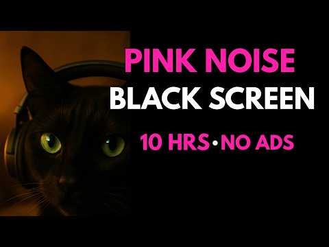 Pink Noise for Deep Sleep | 10 Hours | Balanced Relaxation Sound | Black Screen