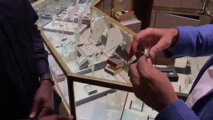 12K views · 250 reactions | Mr. Harrinand Persaud - CFO (Chief Financial Officer) of Kings Jewelry World presents Mr Troy Doris with a one of a kind shirt pin and the internationally famous cricket band in recognition of his achievement. | Demerara Waves Online News- Guyana | Facebook