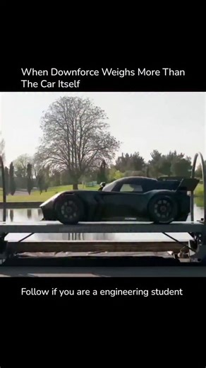 Engineering on Instagram: "When Downforce Weighs More Than The Car Itself At high speed, aerodynamic components (wings, diffusers, ground-effect tunnels) push the car down so hard the aerodynamic load can exceed the car’s static weight — giving massive cornering grip but also big trade-offs in drag, structure, and balance. 📌 What you’ll learn in this video: ✔ What creates downforce — how wings, diffusers and ground effect generate downward pressure. ✔ Why it can exceed weight — the physics (pre