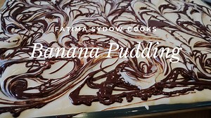 In this video I make a Delicious Banana Pudding and for an extra touch of sweet decadence I drizzled over a little dark chocolate. Enjoy. 🍌🍌🍌🍌🍌❤️ | Fatima Sydow Cooks