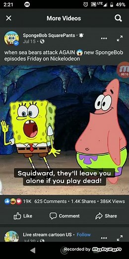 Spongebob Fight Cloud