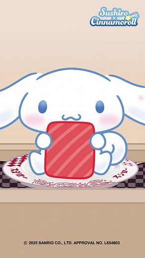 スシローシナモロールコラボ - イラストと着ぐるみを楽しもう！