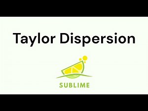 Taylor Dispersion