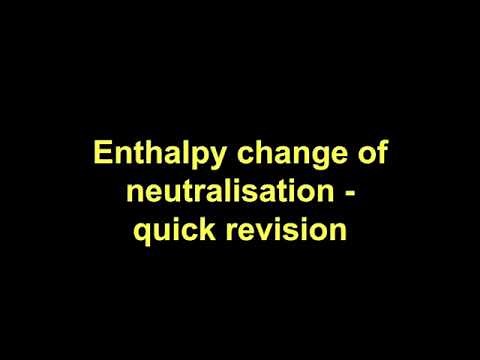 Quick Revision - Enthalpy change of neutralisation