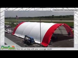 Installation Time Lapse Video of a fabric building by ClearSpan Fabric Structures