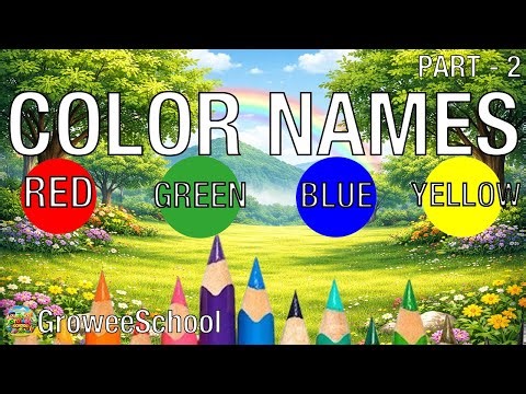 रंगों के नाम | Rango Ke Naam Hindi Mein | Colour Names in Hindi | Part - 2