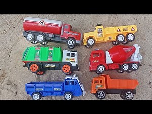 Menemukan Mainan Lori Sampah.Lori Tanah.Lori Tanker.Lori Police.Lori Baja.Lori Simen