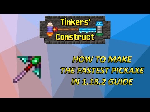 A guide to making the fastest pickaxe currently available in VANILLA TCon 3 on 1.18.2