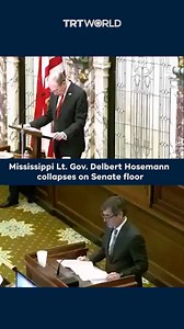 Mississippi’s Lieutenant Governor, Delbert Hosemann, collapsed unexpectedly during a Senate session while speaking at the podium. He suddenly leaned forward and fell to the floor, prompting several people to rush to assist him. As a result, the session was immediately adjourned. The Lieutenant Governor’s office later informed USA TODAY Network that “Lieutenant Governor Hosemann is doing well and in good spirits. He appreciates all the medical staff and is eager to return to work.” | TRT World