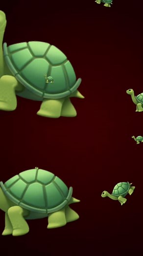 Animated Green Turtles: Cartoon Adventure Sequence