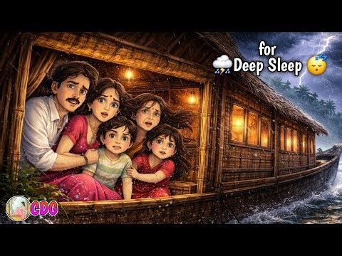 Deep Sleep Rain ASMR 🌧️ | 90s Village Night (No Electricity) | Mud Roads, Paddy Fields | No Music