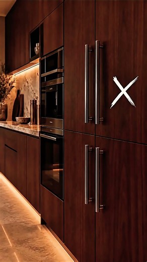 Luxury Modern Kitchen Design 🤎 | Stunning Interior Inspiration #Shorts