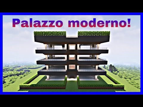 COME COSTRUIRE UN SEMPLICE PALAZZO MODERNO SU MINECRAFT - MINECRAFT ITA - Tutorial