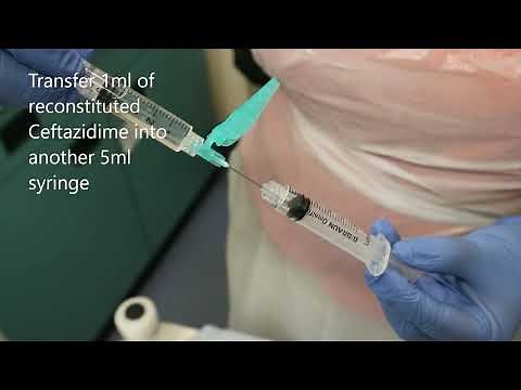 Preparing Ceftazidime for intravitreal endophthalmitis treatment