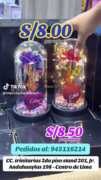 CUPULA DE ROSA ETERNA 11x21CM, BASE EXTRAÍBLE Y COLORES VARIADOS A S/8.00 POR CAJON Y S/8.50 POR MAYOR 💐🌹 🏬 CC. TRINITARIAS 2DO PISO STAND 201, JR. ANDAHUAYLAS 198 - CENTRO DE LIMA 📲 PEDIDOS AL: 945116214 📦 HACEMOS ENVIOS A NIVEL NACIONAL, CONTAMOS CON TIENDA FISICA 👀 #cupuladerosas #diadelasmadres #jrandahuaylas198int201 #mayoristas #centrodelima