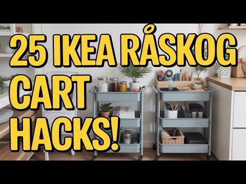 🛒 25 IKEA RÅSKOG Cart Hacks for Smart Home Organization ✨