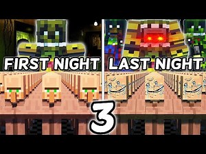I Made 100 Villagers Simulate Survival At Five Nights at Freddy’s 3 in Minecraft