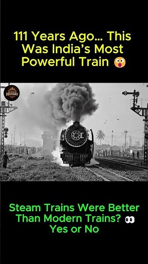 111 Years Ago… India’s Giant Steam Monster Ruled The Tracks 🚂 #shorts