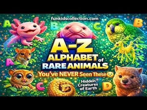 A–Z Alphabet of Rare Animals You’ve NEVER Heard Hidden Creatures #rareanimals #alphabetlearning