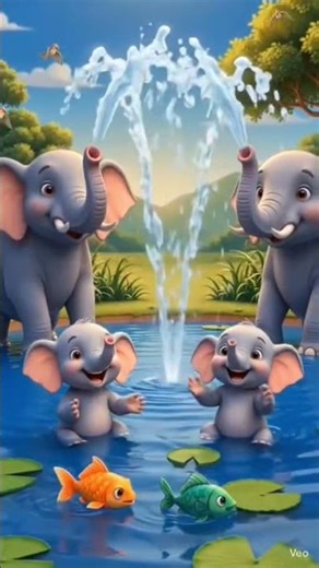 Elephant Pool Party 😍 Hathi Ka Fun Time 🐘 #shorts #kids