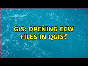 GIS: Opening ECW files in QGIS? (2 Solutions!!)