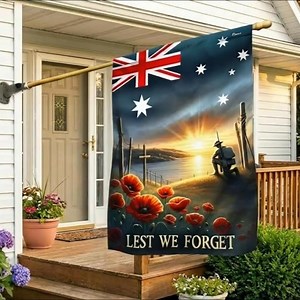 🇦🇺🌺 We remember their courage. We honour their sacrifice. This ANZAC Day Veteran Flag is a powerful tribute to the men and women who served Australia with bravery and loyalty. Display it proudly on April 25 as a sign of respect that words alone can’t express. Lest We Forget. 👉Shop now: https://flagwix.com/collections/australian-flag/products/anzac-day-australian-veteran-lest-we-forget-flag-mln2466f?variant=40239997354113 | Flagwix.com
