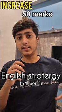 12/60 "How I Scored 97+ In English (Without Studying)