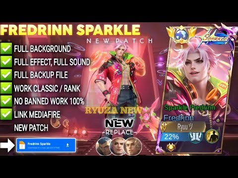 Script Skin Fredrinn Sparkle No Password | Full Effect Voice | Patch Terbaru