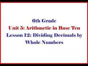 6 5 12 Grade 6 Unit 5 Lesson 12 Morgan - Open Up Resources Adding
