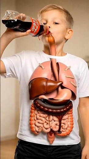 Colddrink Digestion in Your Body | 3D Animation Visualization