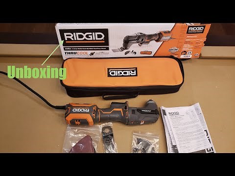 Unboxing RIDGID 4 Amp Corded JobMax Multi-Tool