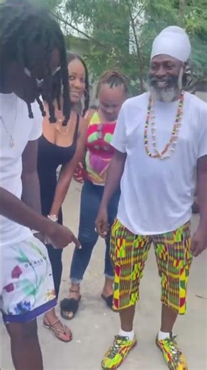 Capleton and Gabbidon outside