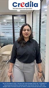 Kickstart your Master's journey! A Credila Education Loan offers a host of features to make it happen: ✅ Seamless loan sanction ✅ Ease of online application ✅ Tax benefit under Section 80E* ✅ Competitive interest rates Apply now! *TnCs Apply. Subject to restrictions imposed under the Income Tax Act, 1961 and Budget 2025 | Credila Financial Services Limited