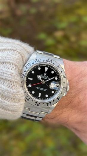 From tool watch to icon. Rolex Explorer II, born in 1999. Fixed 24-hour bezel, pure functionality, zero nonsense. A watch built for exploration — and everything after.