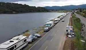 Massive 2-Mile Long Homeless Encampment Plagues Posh Marin County, CA
