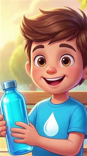 Drink Water & Stay Strong! 💧 Fun Kids Hydration Song #Shorts