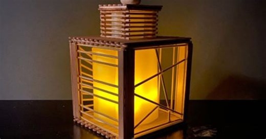 How To Make A Popsicle Stick Lantern