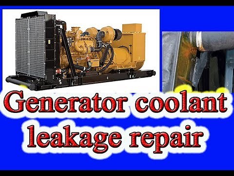 Generator DIY repair. Generator water leakage repair. Generator coolant repair.