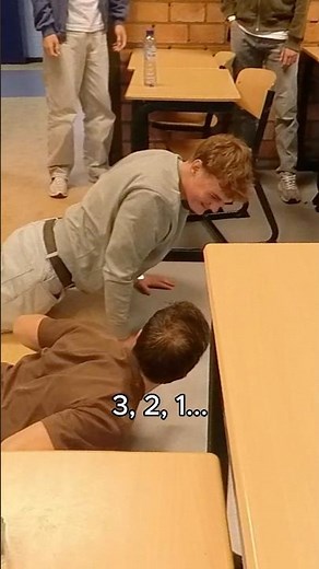 Django and I do the worm in class because…