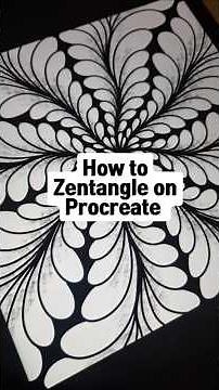 How to Zentangle on Procreate #procreatebeginner #digitalzentangle #zentangleart #zendoodle #doodles
