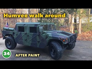 Military Humvee walk around after paint.