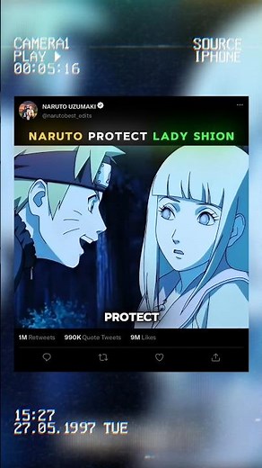 NARUTO PROTECT LADY SHION ❤️😱